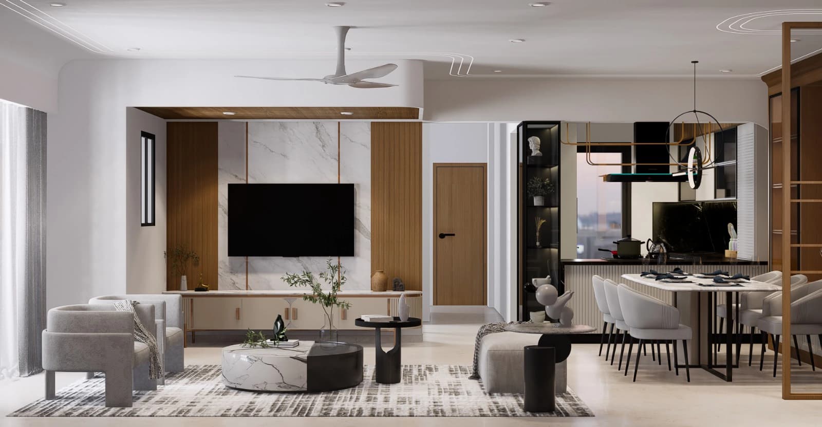 Spacious Interiors in Baner